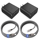 45W USB-C Charger, 2-Pack 45 Watt Samsung Super