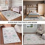 Livabliss Galaxy Kids Rug 80x150 cm Grey Pink Blue for Bedroom Playroom view 5