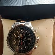Casio Edifice EF-527D-1AVEF - Montre Homme Chronographe Étanche 10 Bars | Style Pilote & Bracelet Acier