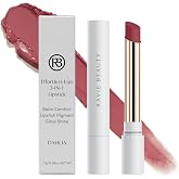 Ravie Beauty Effortless Lips 3-in-1 Lipstick, Sheer-Buildable, Dahlia | 3-in-1: Balm Comfort, Lipstick Pigment &amp; Gloss Shine, Won't Settle into Fine Lines, Hand-Poured in Italy