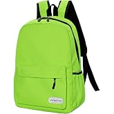 POWOFUN 15 inch Kids Basic Backpack For Elementary School | Classic Simple Lightweight Daypack Outdoor Travel Casual Bags Schoolbags For Kindergarten Primary Boys and Girls