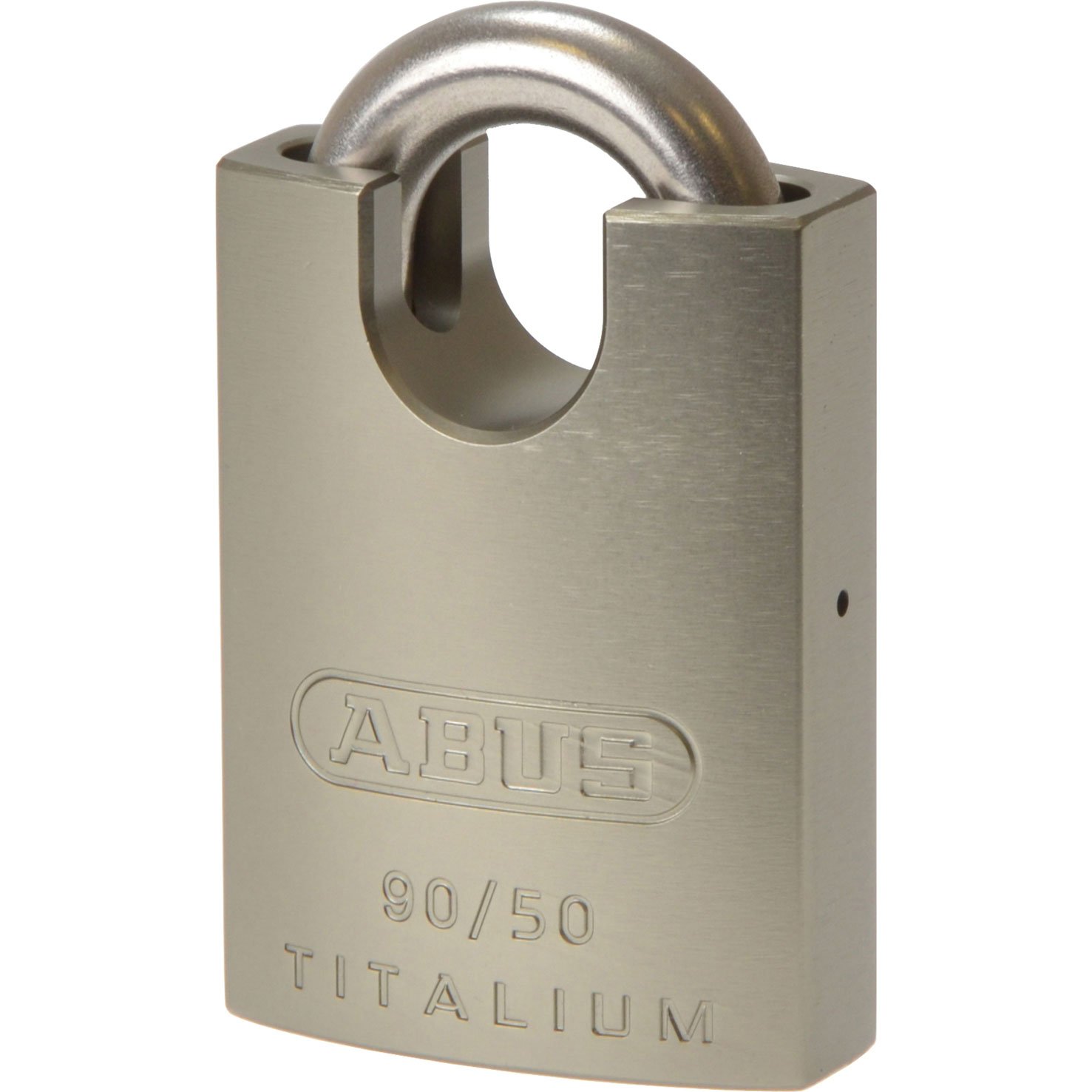 ABUS 90RK/50 Titalium Padlock Protected and Arch of Steel 50 mm
