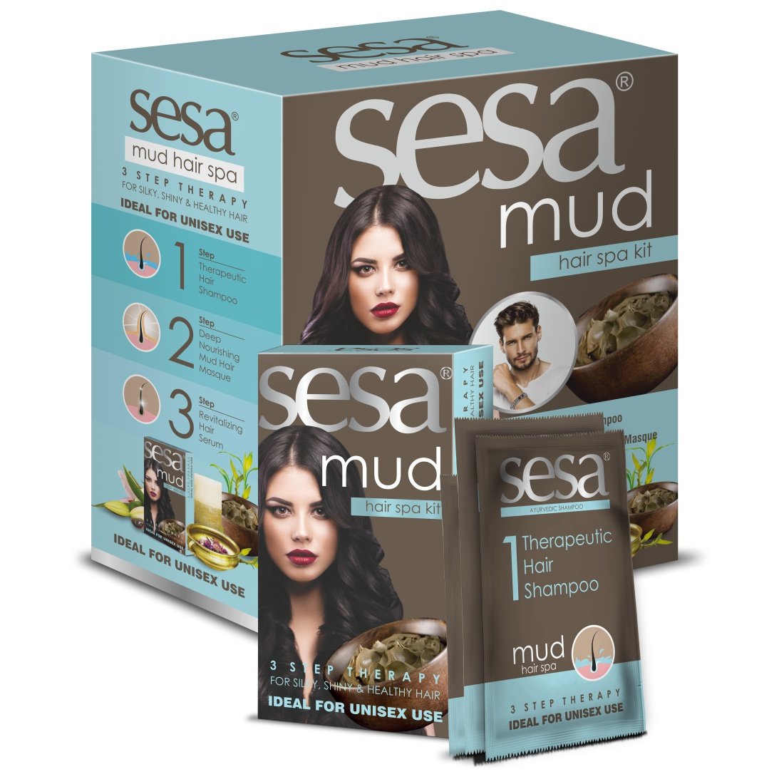 Sesa Mud Hair Spa Kit 3 Step Therapy 6 Kits Buy Online In Georgia At Georgia Desertcart Com Productid 141758268 desertcart