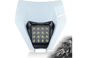 MCHMFG Dirt Bike Headlight,LED Enduro Pit Bike Light Kit Universal For Most Dirt Pit Bike Motorcycle EXC SXF White