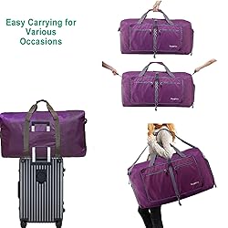 Woogwin Travel Duffel Bag Large Foldable Waterproof