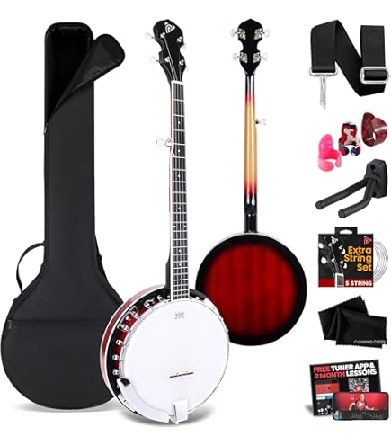 Amazon.com: Pyle Banjo Kit with Remo Head and Sapele Resonator, 39
