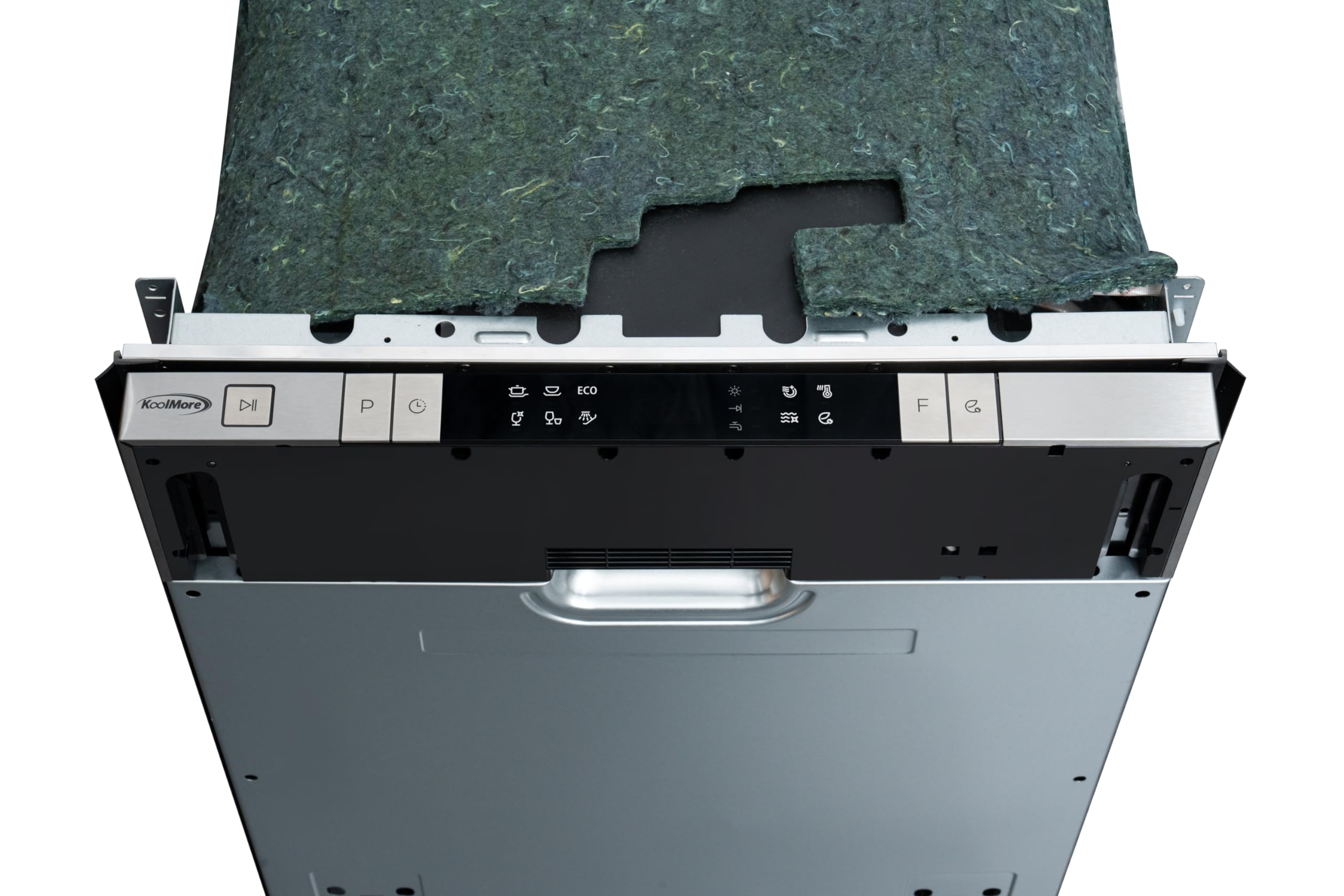 KoolMore KM-DW1852-PR 18 in. ADA Panel Ready with 8 Place Settings 52 DB Dishwasher in Stainless-Steel, UL and Energy Star Certified