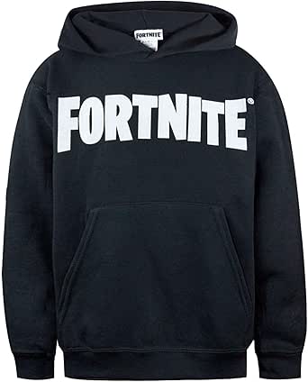 Fortnite Logo Mens Black Hoodie Clothing Amazon Com