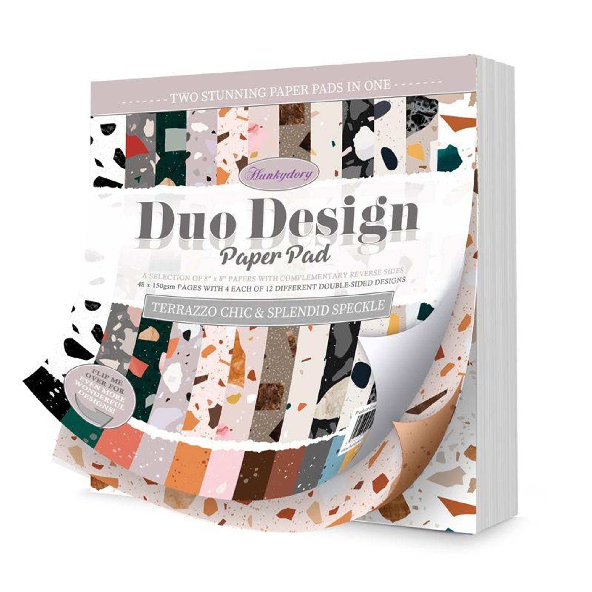 Hunkydory Crafts Duo Design Paper Pad - Terrazzo Chic & Splendid Speckle