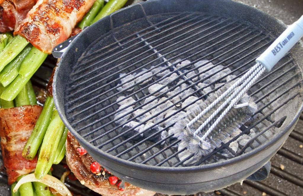 BEST BBQ Grill Brush Stainless Steel 18" Barbecue Cleaning Brush w/Wire Bristles & Soft Comfortable Handle - Perfect Cleaner & Scraper for Grill Cooking Grates : Garden & Outdoor