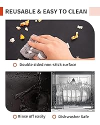 Buself Large Roll-Up Oven Liners – 17” x
