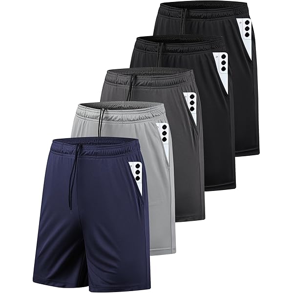 BALENNZ Athletic Shorts for Men with Pockets and Elastic