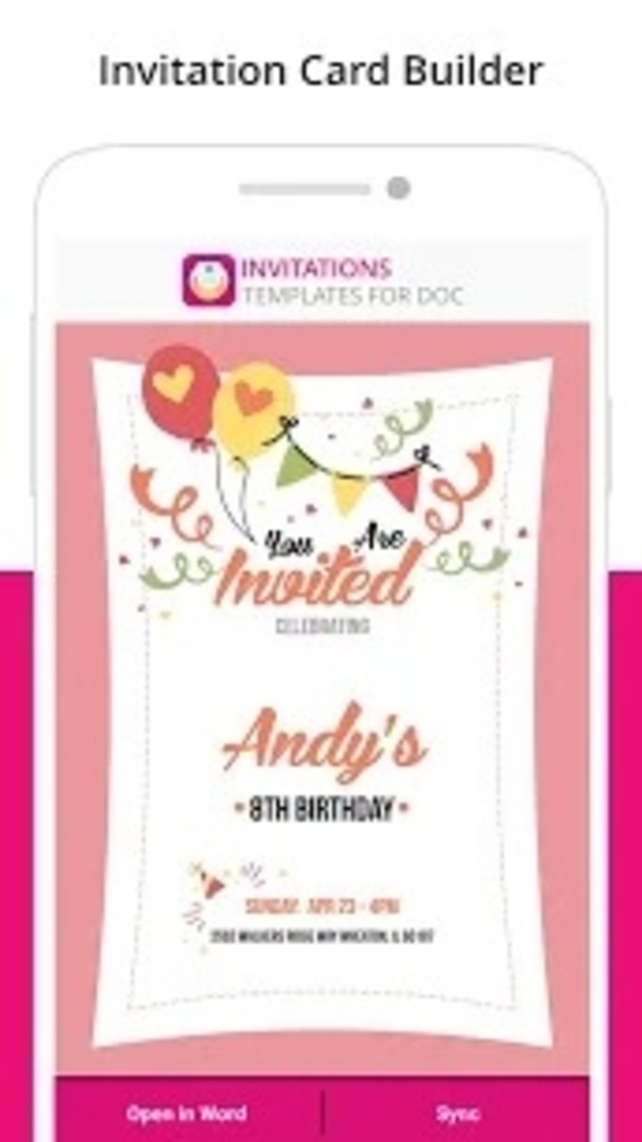 Invitation Card Maker: Free Invitations Templates