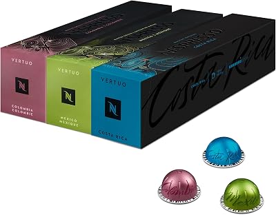 Nespresso Vertuo Master Origins Pods 30 Mix Mexico Colombia Costa Rica