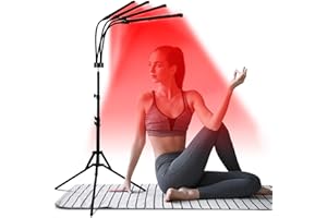 Shyineyou Red Light Therapy Lamp for Body,Upgrated 3-in-1 Chip Designed Infrared Light Therapy Device with Tripod,660nm Red ＆850nm Near Infrared Red Light Therapy Device for Face,Neck,Back
