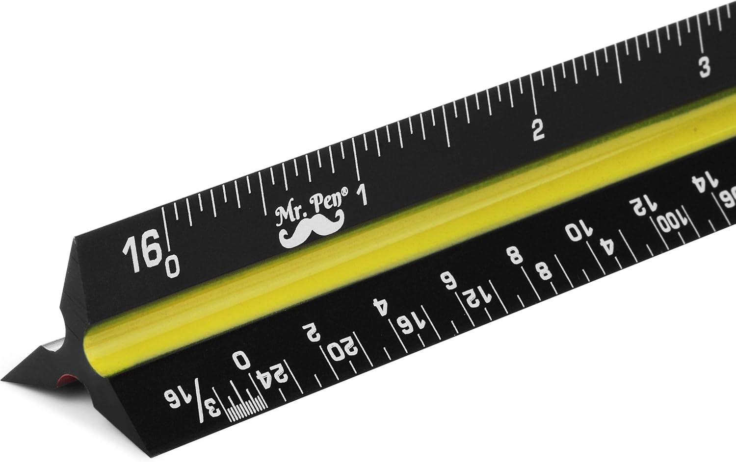Mr. Pen- Architectural Scale, Scale Ruler, 12 inch, Black, Scale Ruler Contractor, Architect Scal, Scaling Ruler, Drawing Ruler, Architectural Ruler, Drafting Ruler, Rulers for Drawing, Drafting Tools : Office Products
