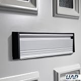 UAP MailPlate 12" Letterplate Matt Chrome Premium Draught Proof Letter Box view 4