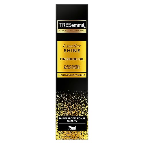 TRESemmé Lamellar Shine Finishing Hair Oil with patented Lamellar Technology lightweight hair treatment for an ultra-glossy salon finish 75 ml
