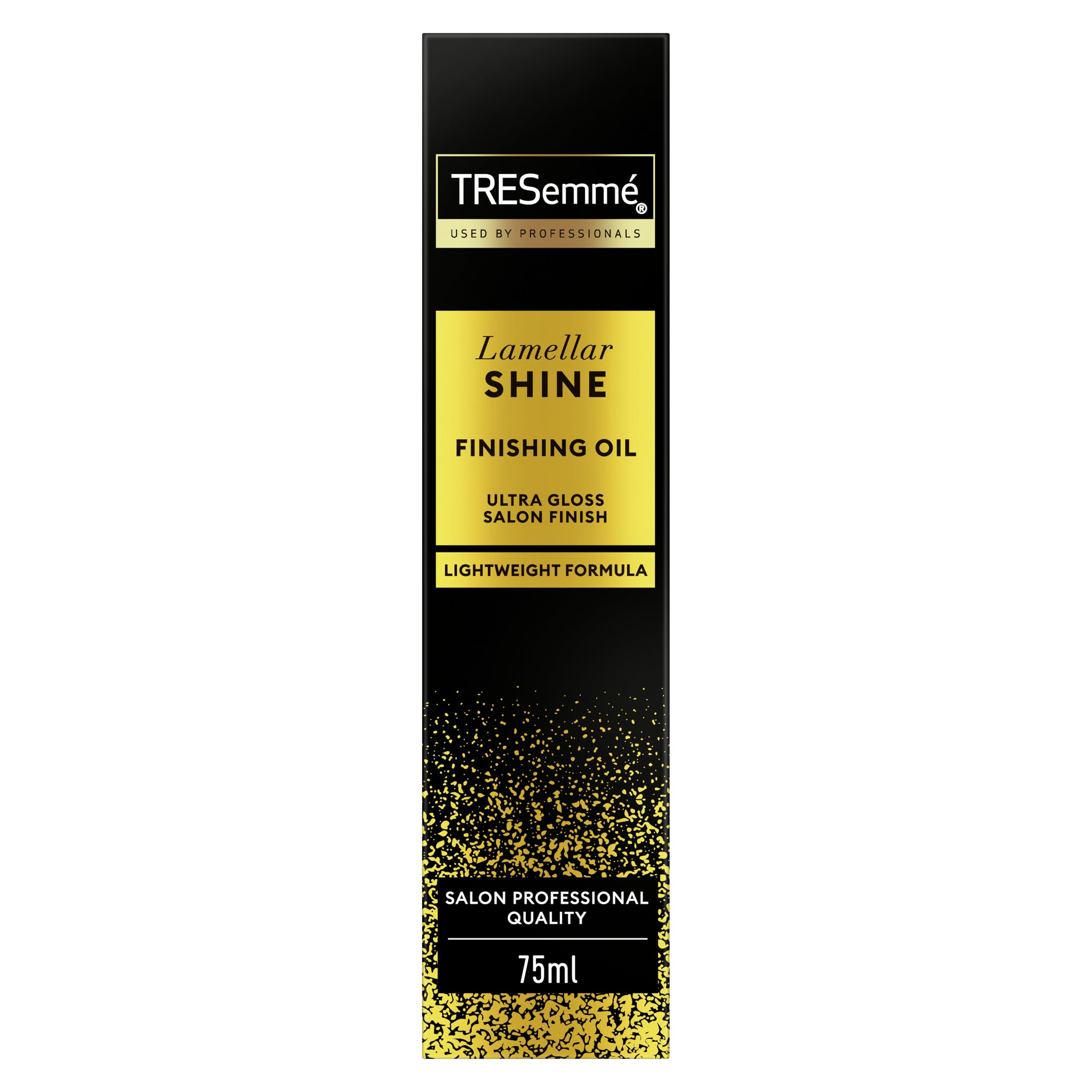 TRESemmé Lamellar Shine Finishing Hair Oil with patented Lamellar Technology lightweight hair treatment for an ultra-glossy salon finish 75 ml