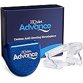 ZQuiet, Advance, Custom Anti-Snoring Mouthpiece, Adjustable Mouthguard with 4 Jaw Advancement Sizes, Slim & Low-Profile, Clear