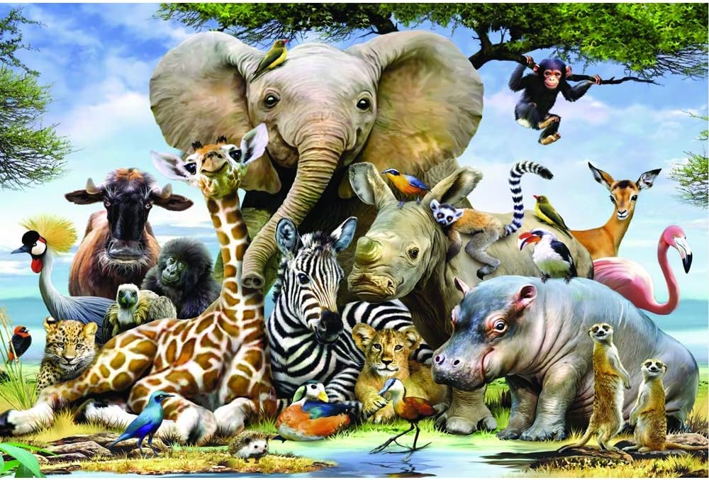 Jigsaw Puzzle 1000 Pieces for Adults, Adult Children Puzzle Puzzle Educational Toy - Animal Story