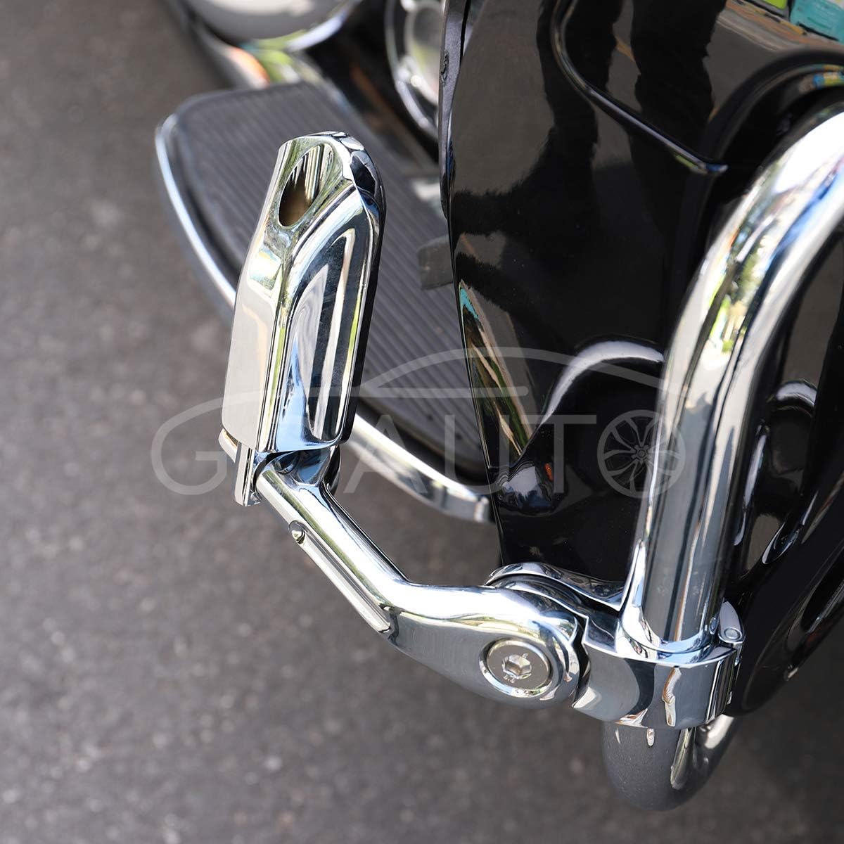 Motorcycle Footpegs Foot Rest Highway Pegs（Chrome） for Harley Honda