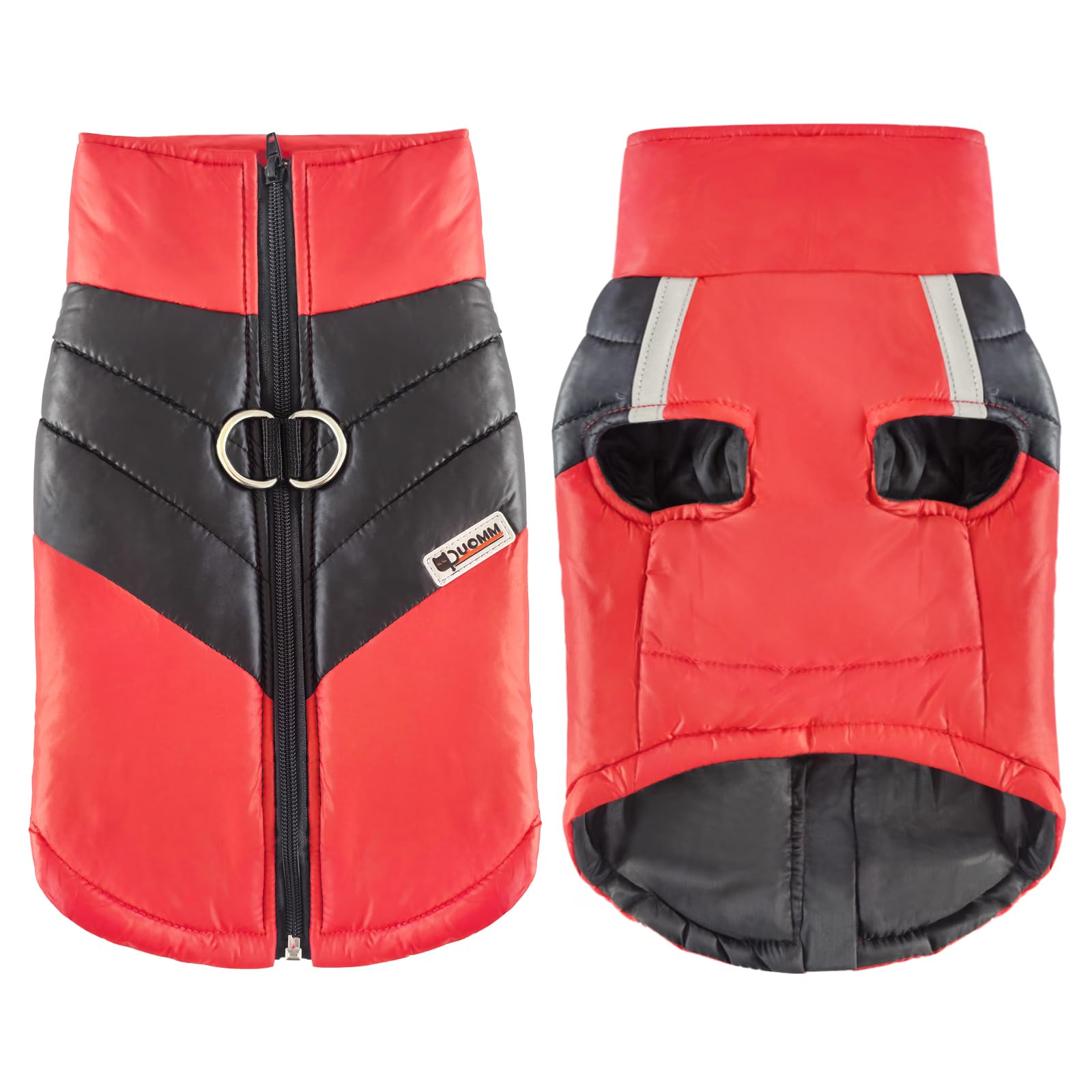 Idepet Dog Winter Coat Waterproof Dog Jackets Warm PetClothes for Small Medium large Pet Dog Cat Puppy S M L XL XXL 3XL 4XL 5XL (Light Red, 3XL)