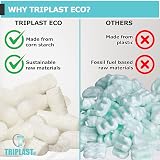 Triplast ECO Packing Peanuts 1 Cubic Ft Corn Starch Biodegradable view 3