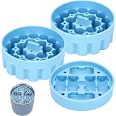 FANTOVO Silicone 3ml Vial Storage Inserts for Hydrapeak Food Jar(32/25/18oz), Peptide Case Insert Holds 48 Vials, Peptide Storage for Freezer/Fridge/Travel Ready (No Jars/Vials, 1 Short +2 Tall)