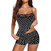Avidlove Women Sleepwear Lace Pajamas Set Shorts Nightwear Camisole Short Sets
