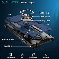 IKAZZ for Galaxy S9 Plus Case,Dual Layer Soft