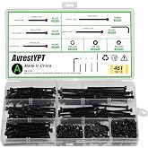 461Pcs M3 Socket Head Screws Metric Screws Bolts Washers Nuts Kit | ﻿ M3 x 30mm /35mm /40mm /45mm /50mm Machine Screw Assortment Kit 12.9 Grade Alloy Steel Fully Threaded for Furniture