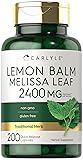 Carlyle Melissa Lemon Balm | 200 Capsules | Non-GMO