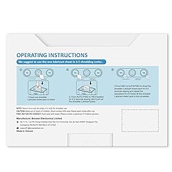 BONSEN 16-Sheet Cross Cut Paper Shredder and 50
