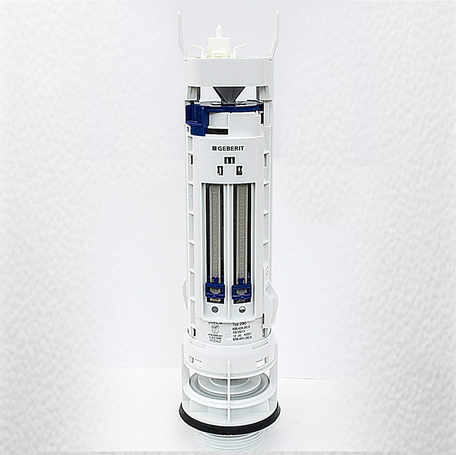Geberit, Discharge Mechanism Geberit 290 Series, Double Discharge: Bright Chrome (282.302.21.2), Glossy Chrome - Image 4