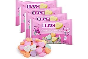 SWEETSIDE CANDY CO. Large Conversation Hearts Candy, 4 Packs of Candy Hearts Bulk 5oz Bag Each, Ideal for Celebrations, Events and Special Moments, Perfect for Sharing, Gifting and Spreading Love