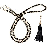 VanEnjoy Purse Chain Strap with Tassel - Microfiber Leather - Replacement for Shoulder Straps for Handbag -47”