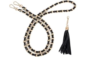 VanEnjoy Purse Chain Strap with Tassel - Microfiber Leather - Replacement for Shoulder Crossbody Straps for Handbag