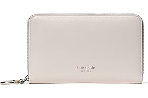 Kate Spade New York Womens Halo Fine Grain Leather Medium Zip Around Wallet Wallet