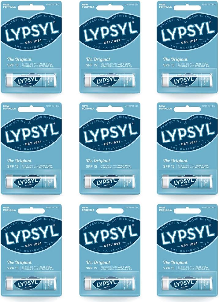 Lypsyl Lip Moisturiser Original 4.2g Pack of 9 Personal Care