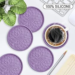 ME.FAN Silicone Coasters with Holder,[6