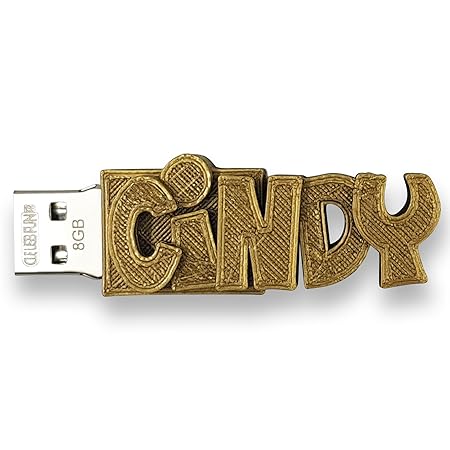 Individueller persönlicher USB Stick Datenstick mit eigenem Namen / Schriftzug und Farbe nach Wahl – 8GB, 16 GB oder 32 GB – 