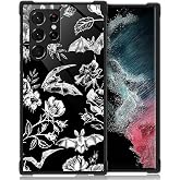 MQJCYB Case for Samsung Galaxy S26 Ultra, Duty Shockproof Full Protection Hard Plastic Bumper Soft Silicone Protective Women Man Girls Case - Dark Gothic Bats