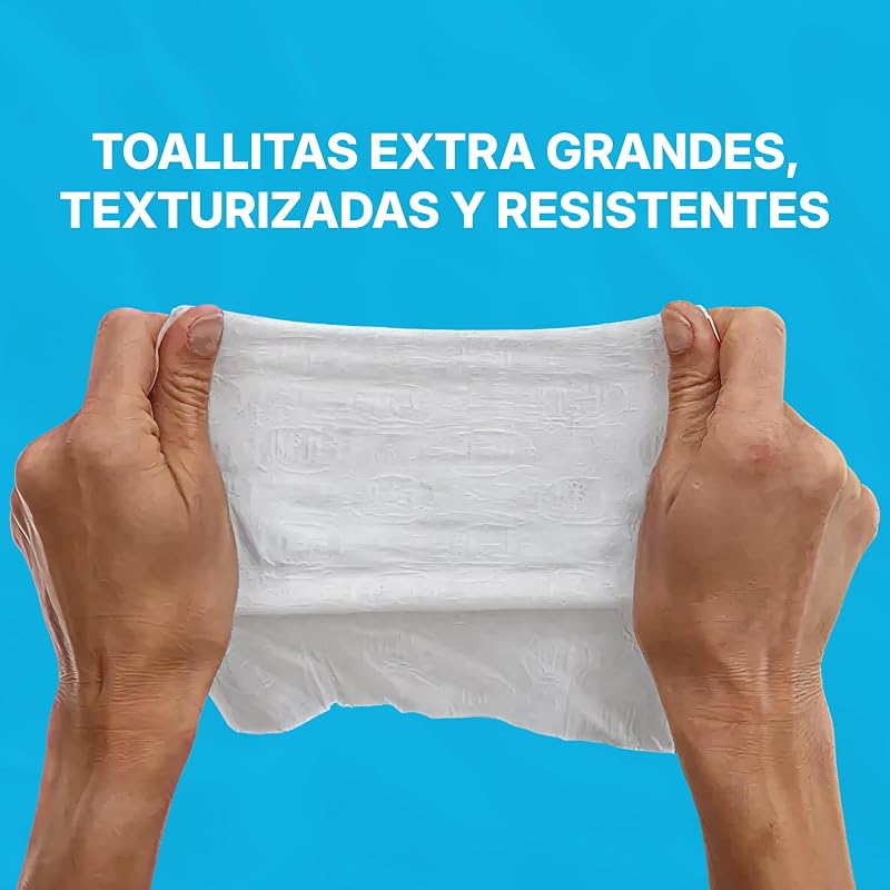 Sensitive+ Body & Intimate XL Wipes, 99,9% de agua, sin perfume