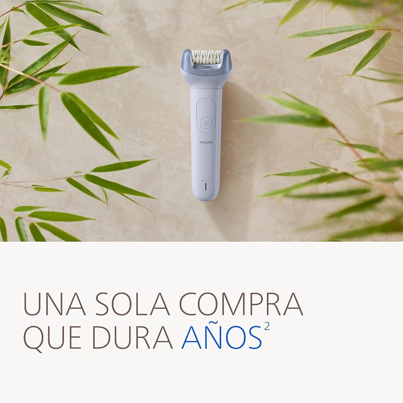 Depiladora Serie 8000 - Depiladora eléctrica inalámbrica, uso en seco y en mojado, para piernas y cuerpo, con tecnología ProGuide, 5 accesorios, 60 minutos de autonomía, modelo BRE709/00