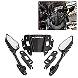 PSLER Motorcycle Rear Side Mirror with Adapter