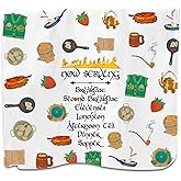 PXTIDY Breakfast Recipe Kitchen Towels Lord Movie Inspired Decor Breakfast Dish Towel Six Meals A Day Gifts