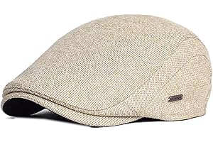 JAOAJ Mens Flat Cap Cotton Newsboy Cap Vintage Style Ivy Hat Beret Hat,Gatsby Driving Cap for Men