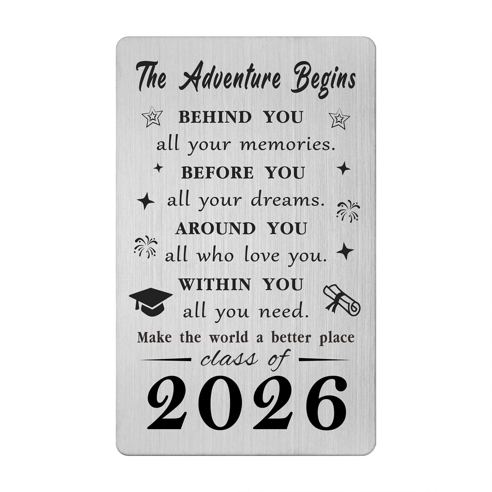 Gezxin Graduation Gifts for Her Him 2025-Class of 2025 Card Gifts for Women Men-Personalised University Nurse College High Middle School Presents for Girls Boys-Happy Graduation congrats grad card