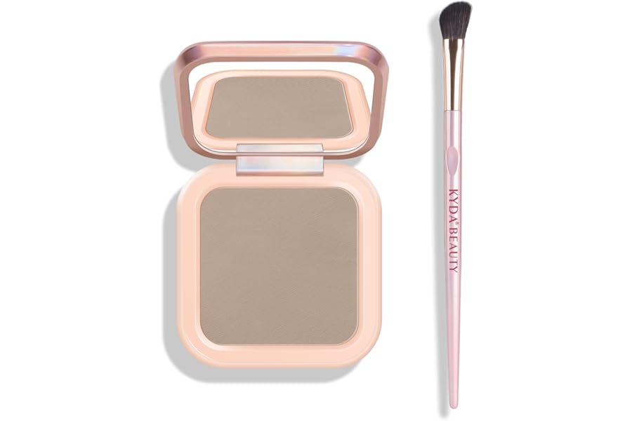 KYDA Face Sculpting Contour Palette, Smooth Matte Contour Pressed Powder, Ultra-fine Lightweight, Easy to Blend, Multiuse Baked Contour Makeup-TAUPE